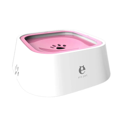 Bebedero de agua personalizado para perros y gatos, antiderrames, con sistema flotante que evita mojar el hocico, dosificador de agua de flujo lento, antidesbordamiento y de gran capacidad.