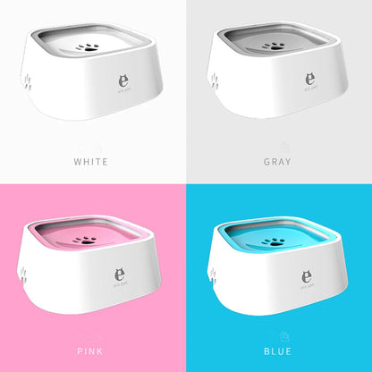 Bebedero de agua personalizado para perros y gatos, antiderrames, con sistema flotante que evita mojar el hocico, dosificador de agua de flujo lento, antidesbordamiento y de gran capacidad.