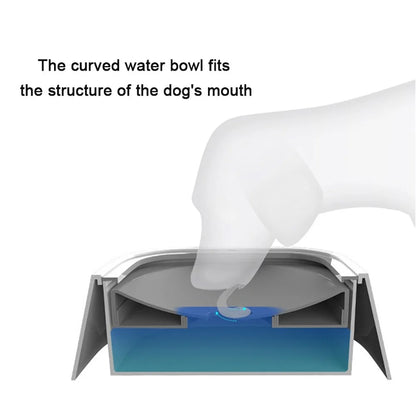 Bebedero de agua personalizado para perros y gatos, antiderrames, con sistema flotante que evita mojar el hocico, dosificador de agua de flujo lento, antidesbordamiento y de gran capacidad.