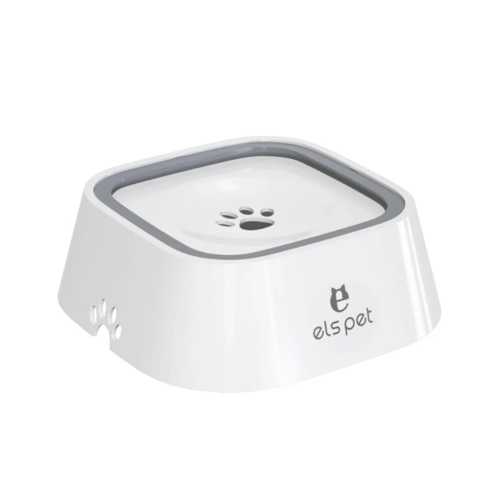 Bebedero de agua personalizado para perros y gatos, antiderrames, con sistema flotante que evita mojar el hocico, dosificador de agua de flujo lento, antidesbordamiento y de gran capacidad.