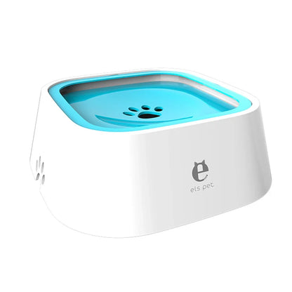 Bebedero de agua personalizado para perros y gatos, antiderrames, con sistema flotante que evita mojar el hocico, dosificador de agua de flujo lento, antidesbordamiento y de gran capacidad.